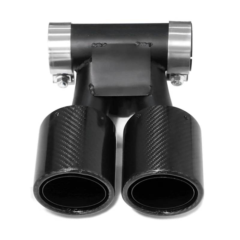 Endrohrblenden 1 STK Dual Carbon Fiber Auto Auspuffblende Für 718 Für Cayman Für Boxster Für 982 (2016-Up) Schalldämpferblende Endrohr Auspuffanlage Düse Auspuff Endrohr(Carbon C) von DZSNBMSHD