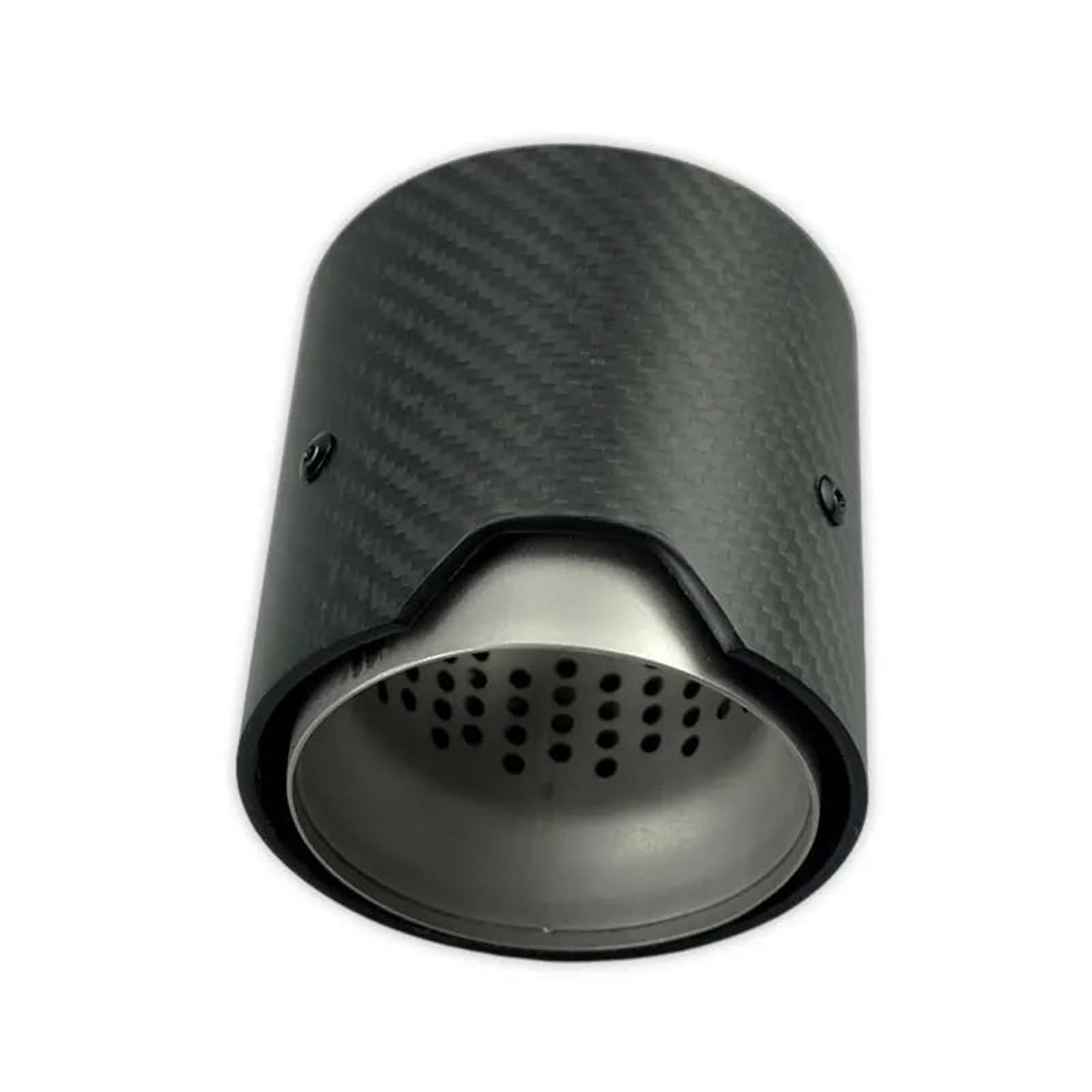 Endrohrblenden 1 STÜCKE Carbon Fiber Auspuffblende Auspuffspitze Für M2 Für M3 Für M4 Für M135i Für M235i Für M140i Für M240i Für M335i Für M340i Auspuff Endrohr(Silver Matte in63mm) von DZSNBMSHD