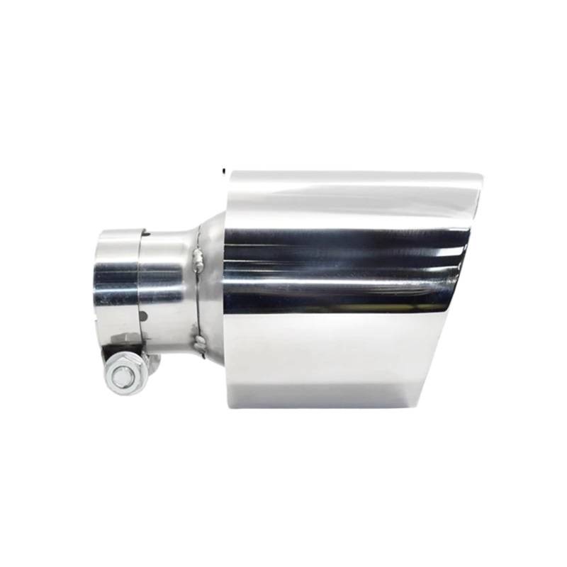 Endrohrblenden 1 Stück Auspuffblende 304 Edelstahl Abgeschrägte Kante Auto Endrohr Dekoration Auspuffrohr Zubehör Endrohrdüse Auspuff Endrohr(ID54MMOD101MM) von DZSNBMSHD