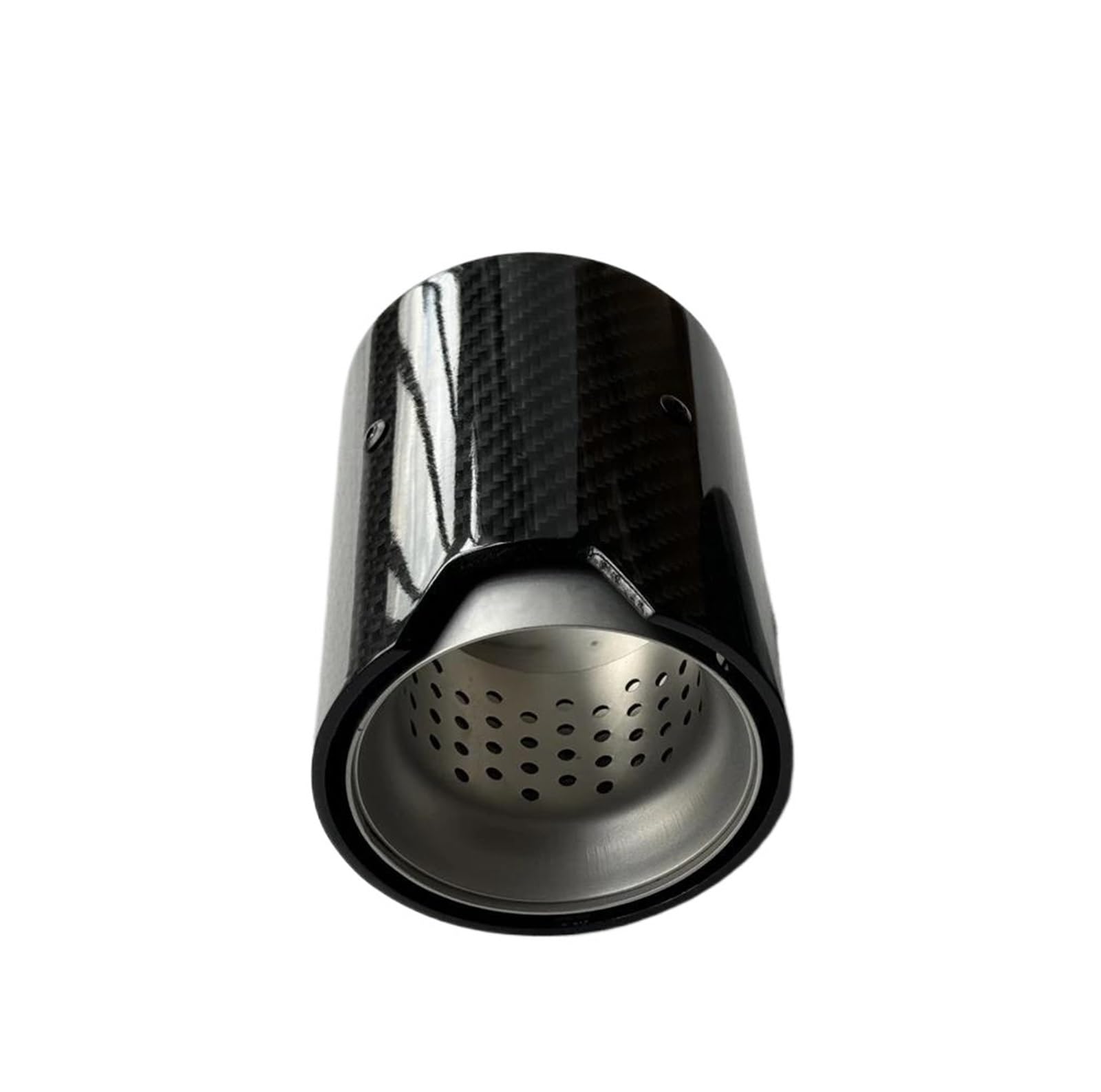 Endrohrblenden 1 Stück Glänzend Silber Für F87 F80 F82 F83 F90 Für M2 Für M3 Für M4 Für M5 Carbon-Auspuffspitzen Endrohr Muffeldüsen Auspuff Endrohr(ID 48MM-OD 80MM) von DZSNBMSHD