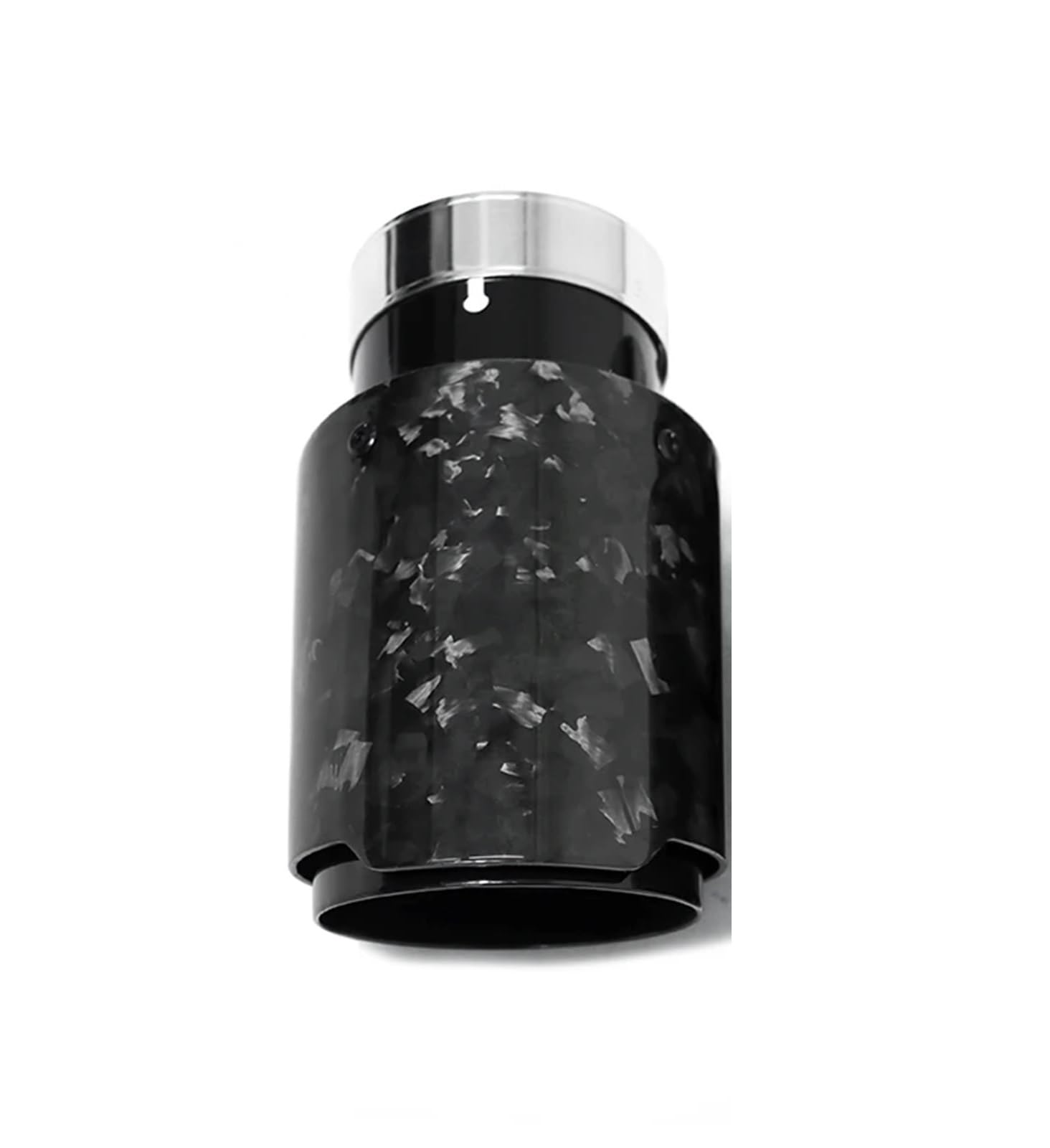 Endrohrblenden 1 Stück Glossy Forge Carbon Fiber Schwarz 304 Edelstahl Schalldämpferspitze Universal Auspuffrohrdüse Für Schalldämpferspitzen Auspuff Endrohr(ID57MMOD114MM) von DZSNBMSHD