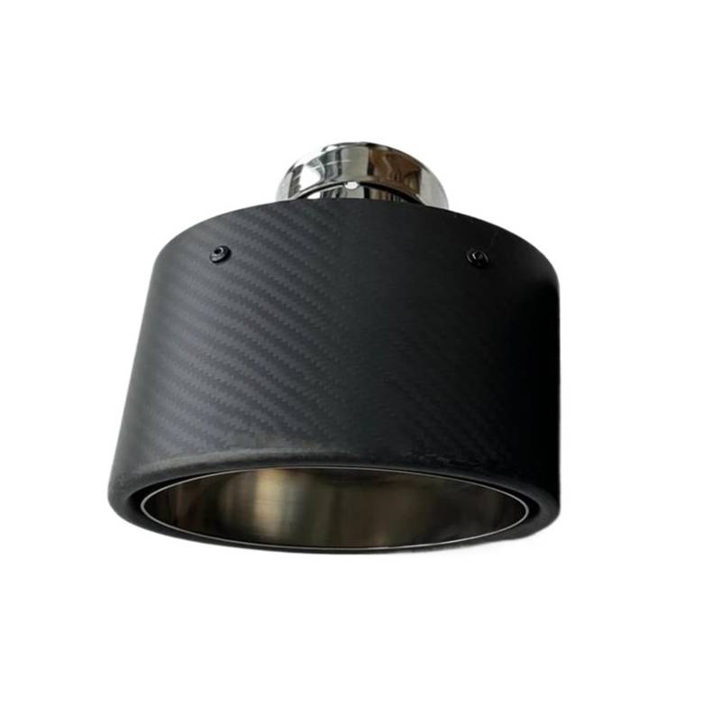 Endrohrblenden 1 Stück Ovale Matte Kohlefaser 130 Mm/150 Mm Außenlänge Splitter Edelstahl Universal Auto Endrohr Auspuffrohr Tipps Schalldämpfer Auspuff Endrohr(ID 57MM-OD 150MM) von DZSNBMSHD