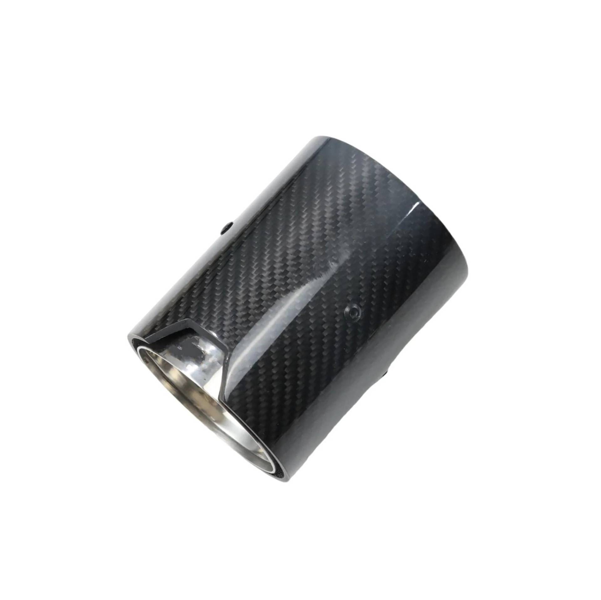 Endrohrblenden 1 Stücke Auspuffblende Passend Für M2 F87 Für M3 F80 Für M4 F82 F83 Auto Auto Schalldämpf Ändn Carbon Fib Auto Dekoration Endrohr Auspuff Endrohr(Silver inlet 60mm) von DZSNBMSHD