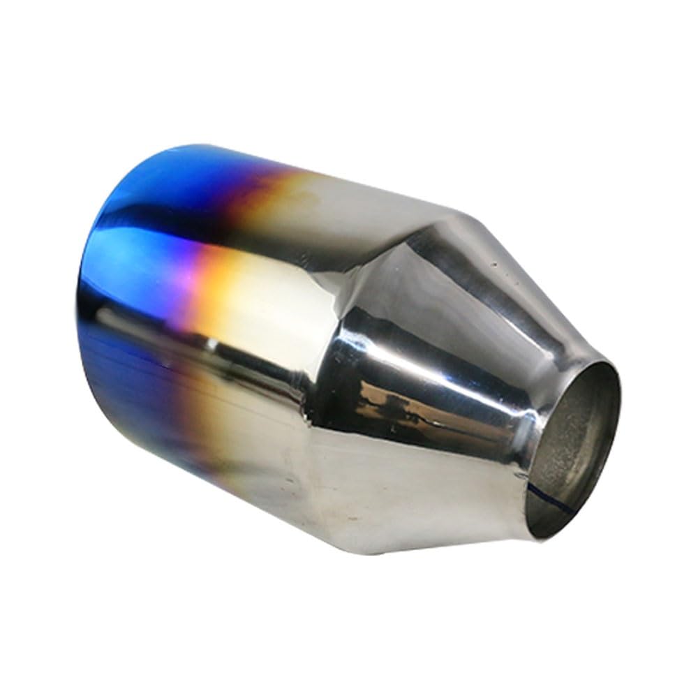Endrohrblenden 1 Stücke Auto Auspuff Spitze 51mm 63mm Slant 4'' Outlet Auto Schalldämpfer Endrohr Edelstahl Blau Düse Zubehör Auspuff Endrohr(63mm) von DZSNBMSHD