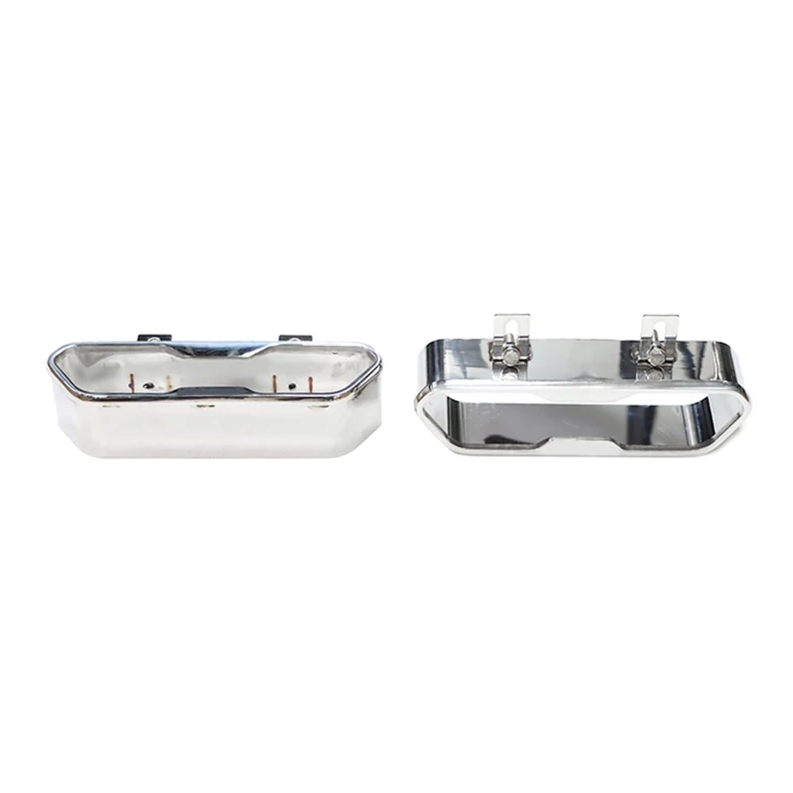 Endrohrblenden 2 Stücke Auto Exahaust Spitze Für Benz Für G Klasse G63 G500 G55 W463 Schalldämpfer Spitze Auspuff System Düse Alu Endrohr Auspuff Endrohr(Silber) von DZSNBMSHD