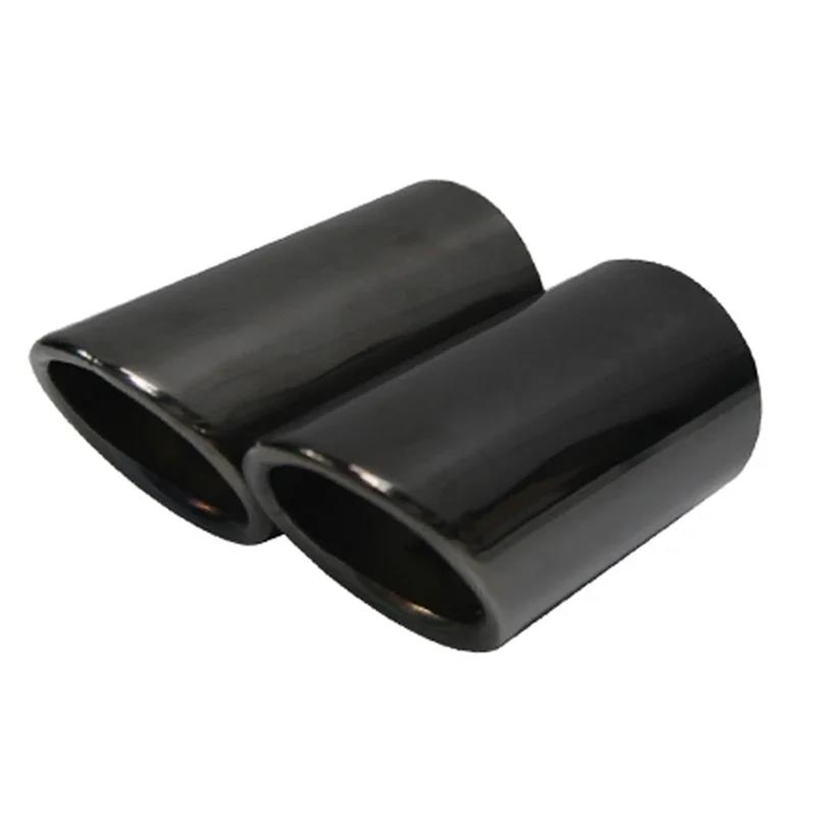 Endrohrblenden 2Pc Für Ford Für Kuga Auspuff Spitze Schalldämpfer Änderung Teile Auspuffrohr Hinten Schalldämpfer Düse Auspuff Endrohr(Schwarz) von DZSNBMSHD