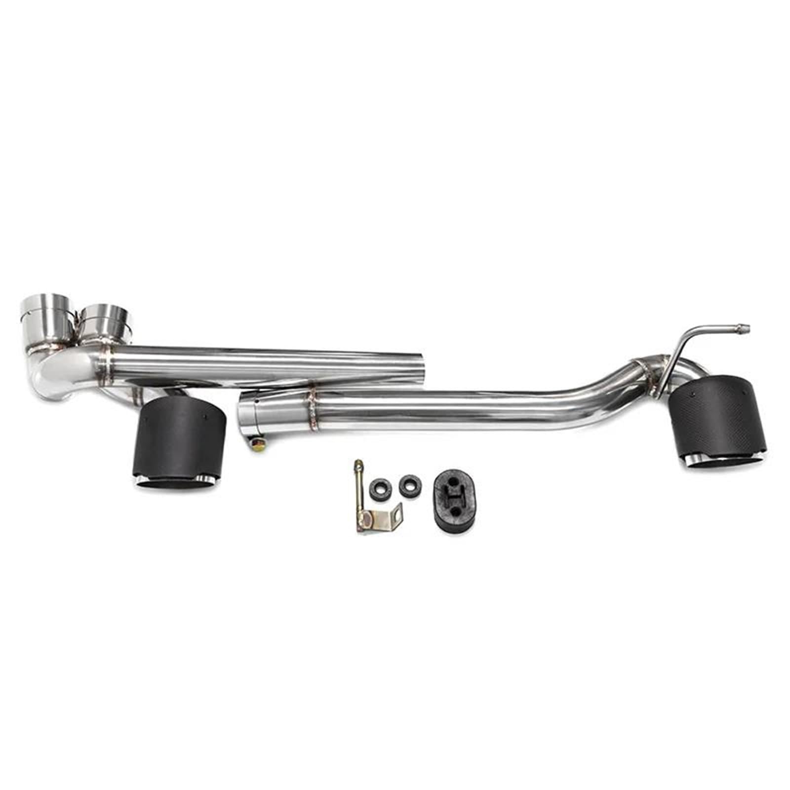 Endrohrblenden 304 Edelstahl-Auspuffrohr Double Out Auto-Auspuffblende Für E90 E92 320i 330i 325i 2006-2016 Stoßstangen-Schalldämpferspitze Auspuff Endrohr(Kohlenstoff) von DZSNBMSHD