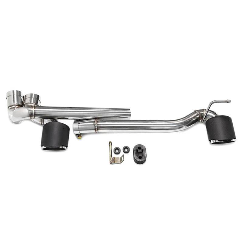 Endrohrblenden 304 Edelstahl-Auspuffrohr Double Out Auto-Auspuffblende Für E90 E92 320i 330i 325i 2006-2016 Stoßstangen-Schalldämpferspitze Auspuff Endrohr(Kohlenstoff) von DZSNBMSHD