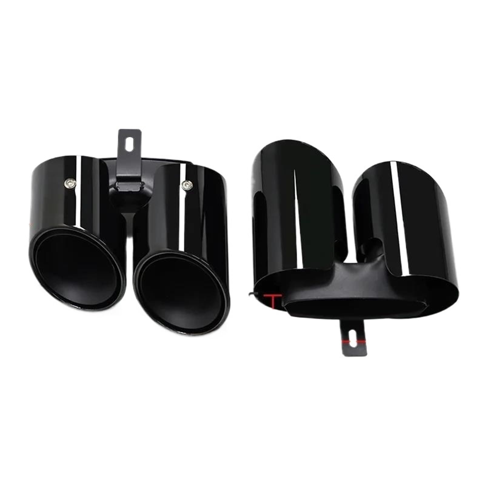 Endrohrblenden 304 Edelstahl Auto Quad Auspuffrohr Für Panamera Für 971 2017 2018 2019 Schalldämpfer Spitze Endrohr Düse Auspuff System Auspuff Endrohr(Black C) von DZSNBMSHD