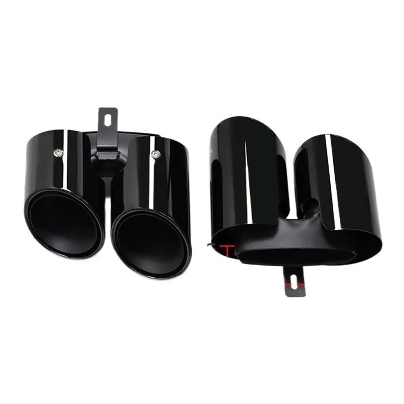 Endrohrblenden 304 Edelstahl Auto Quad Auspuffrohr Für Panamera Für 971 2017 2018 2019 Schalldämpfer Spitze Endrohr Düse Auspuff System Auspuff Endrohr(Black C) von DZSNBMSHD