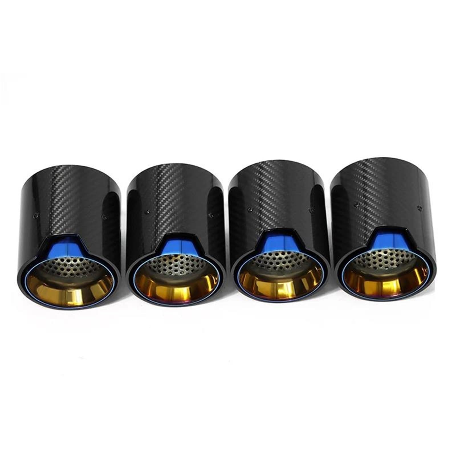 Endrohrblenden 4 PCS Auspuffblende Für M5 F90 Carbon Fiber Endrohr Schalldämpfer Düse Auspuff Header Auspuff Endrohr(Carbon C) von DZSNBMSHD