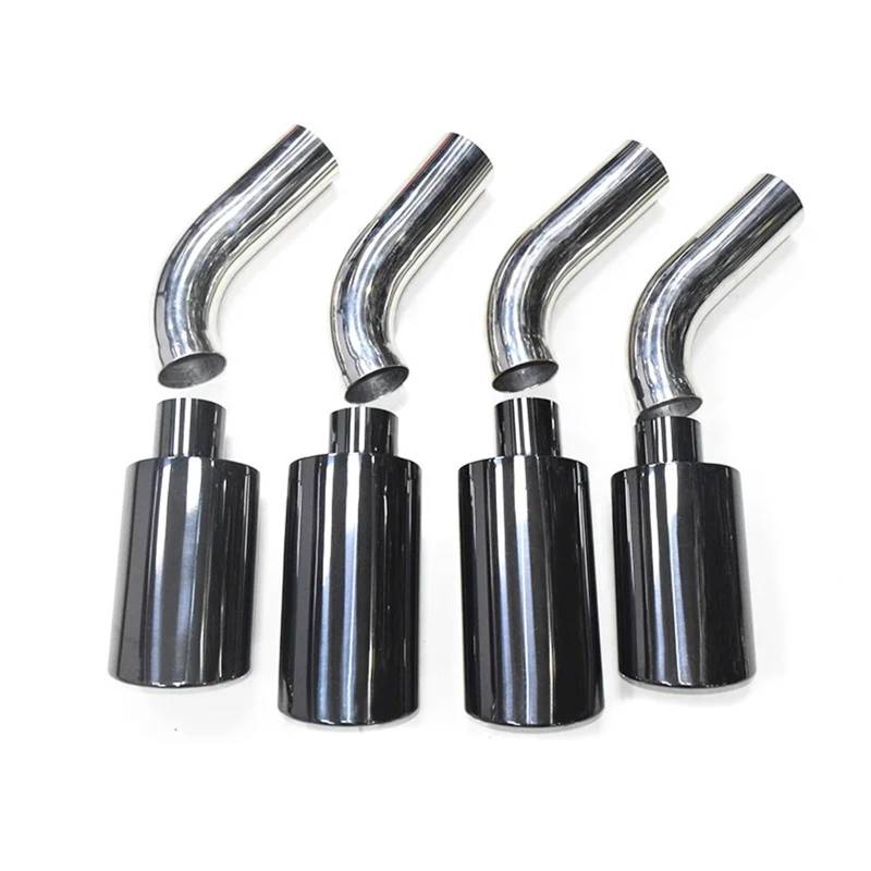 Endrohrblenden 4 Stück Auto Auto Auspuffrohr Schalldämpfer Spitze Für Mercedes Für Benz Für G-Klasse W463 G500 G550 G63 Auspuffspitze Düse Auspuff Endrohr(Schwarz) von DZSNBMSHD