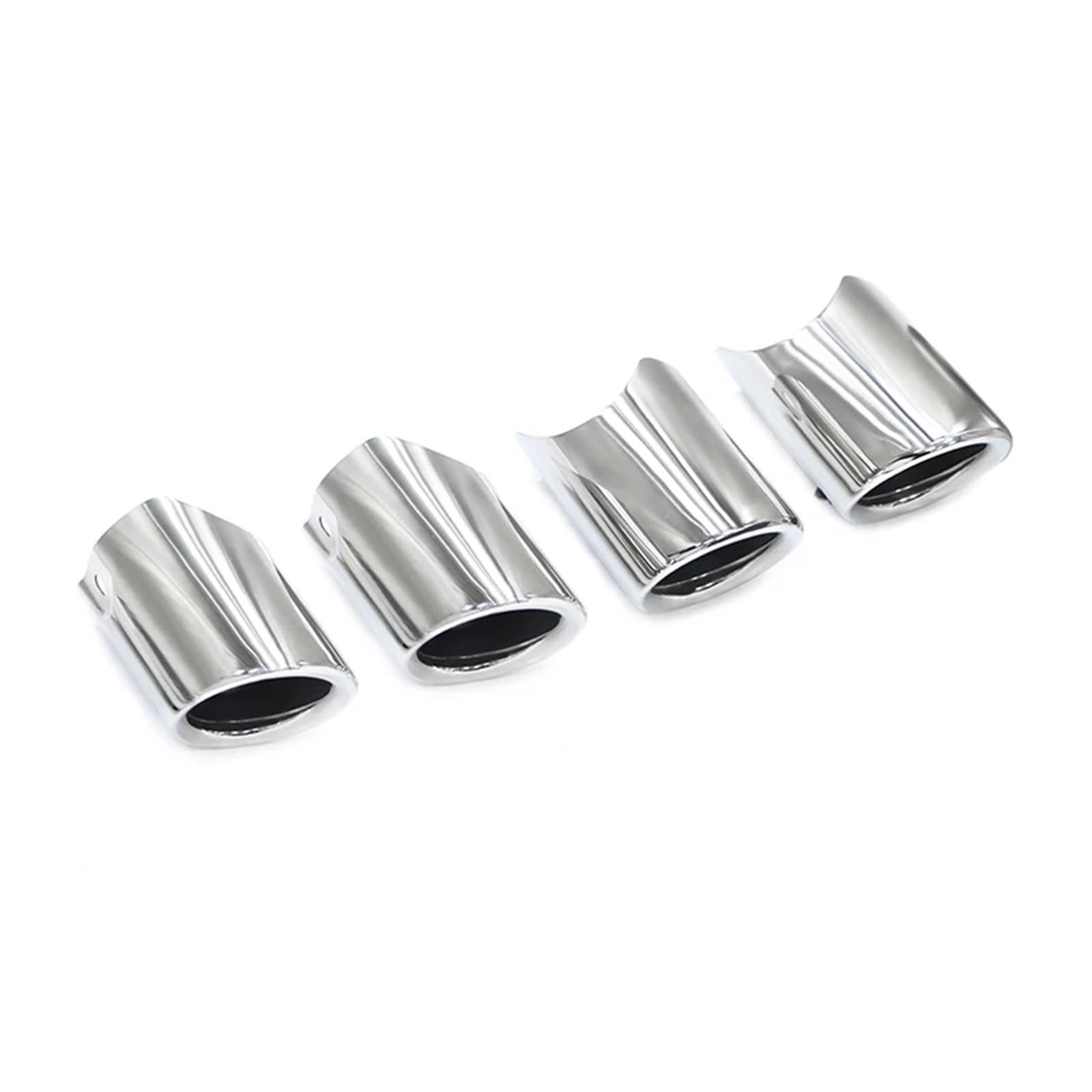 Endrohrblenden 4 Stücke Auspuffblende Für Panamera 3,0 T 2014-2016 Plug & Play Schalldämpfer Spitze Auspuff System Düse Auspuff Endrohr(Silber) von DZSNBMSHD