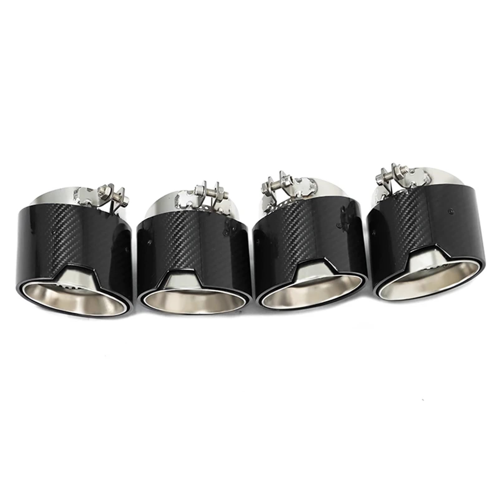 Endrohrblenden 4 Stücke Auto Auspuffblende Für X3M X4M F97 F98 Carbon Faser Auspuffrohr Direkt Stecker Schalldämpfer Spitze Düse Endrohr Auspuff Endrohr(Matte) von DZSNBMSHD