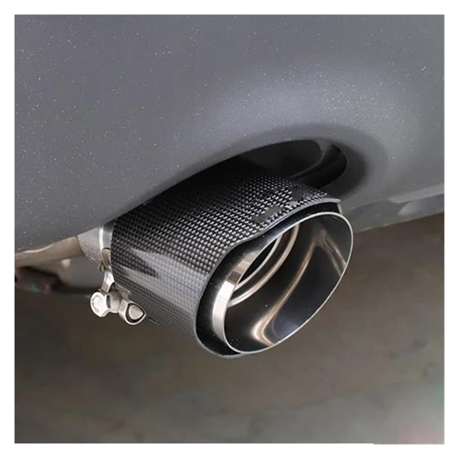 Endrohrblenden 76-101mm Auto Auspuff Endrohr Schalldämpfer Spitze Für Mazda Für CX-5 Cx-4 Cx-3 Für Axela Für ATENZA Auspuff Endrohr(Straight glossy) von DZSNBMSHD