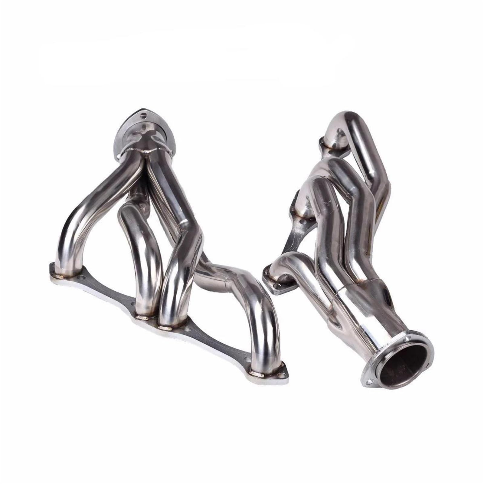 Endrohrblenden Auspuffanlagen Edelstahl-Abgaskrümmer-Header Für 262 265 283 305 327 350 400 Für Chevy Small Block SB V8 Auspuff Endrohr von DZSNBMSHD
