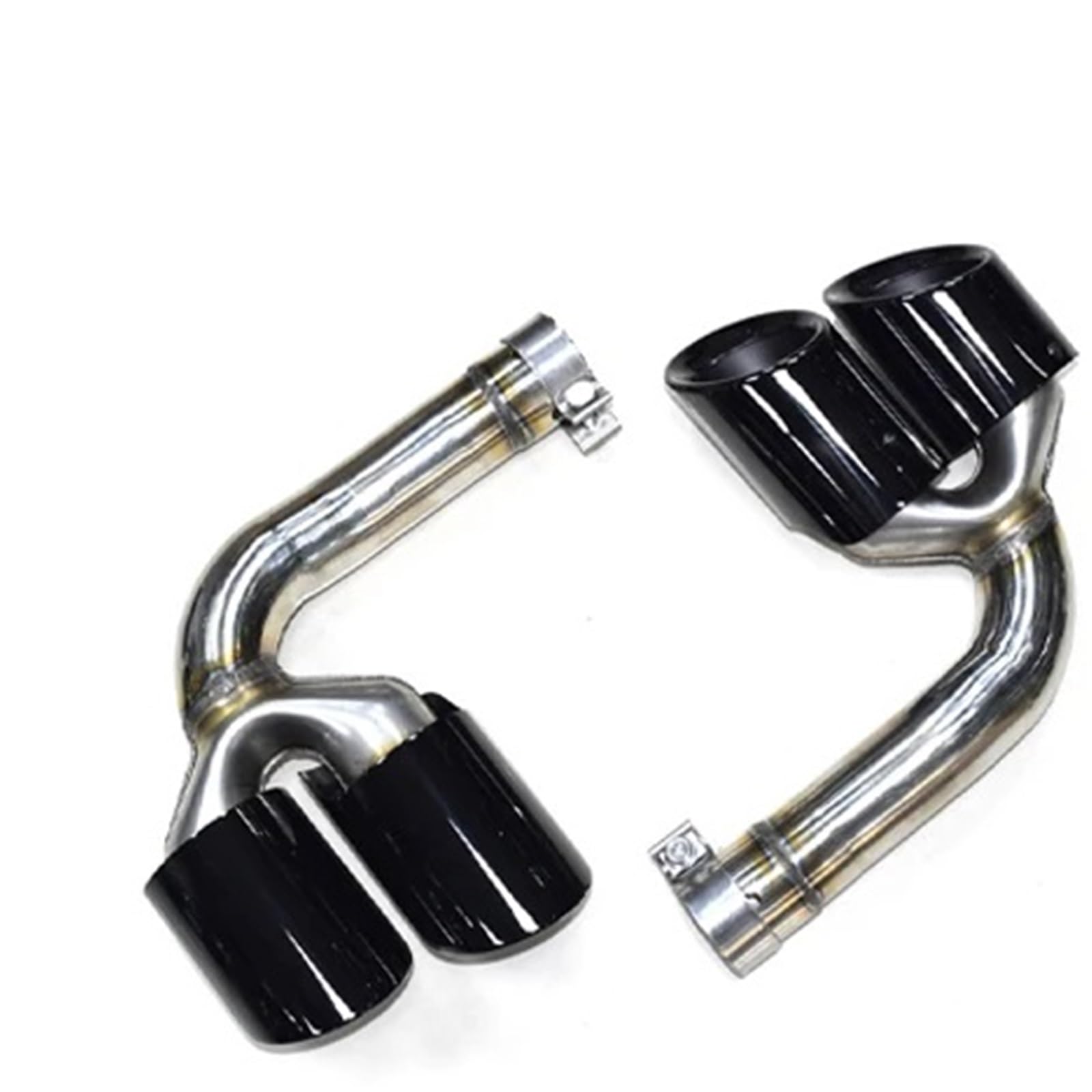 Endrohrblenden Auspuffblende Für VW Für Touareg 2.0T 3.0T 2019-2024 Benzinauspuffrohr Quad-Endrohr Edelstahl Schalldämpferspitze Düse Auspuff Endrohr(Style B 3.0t) von DZSNBMSHD