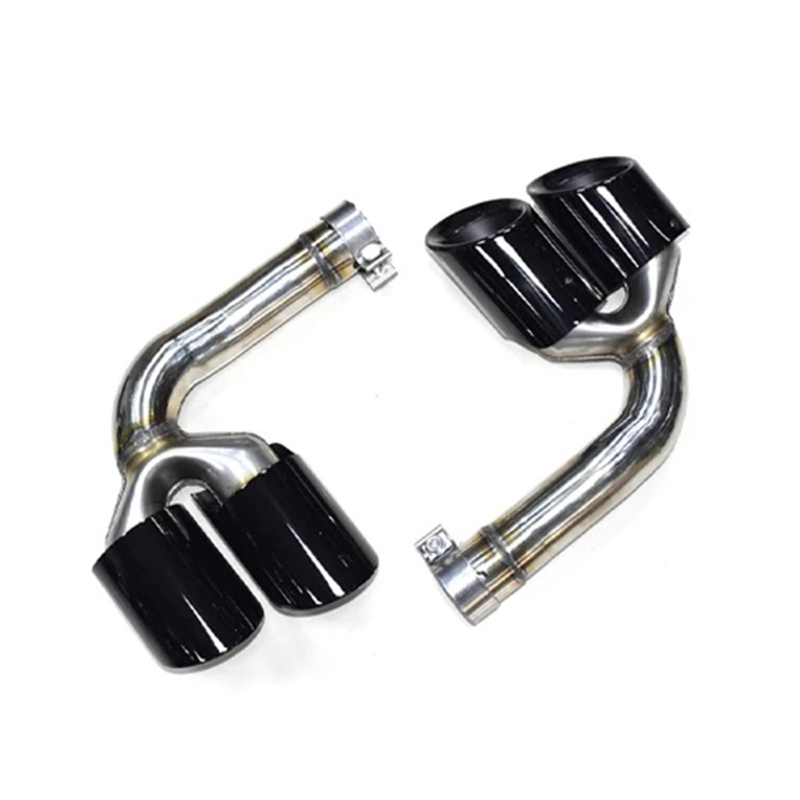 Endrohrblenden Auspuffblende Für VW Für Touareg 2.0T 3.0T 2019-2024 Benzinauspuffrohr Quad Endrohr Schalldämpfer Spitze Düse Auspuff Endrohr(Style B 2.0t) von DZSNBMSHD