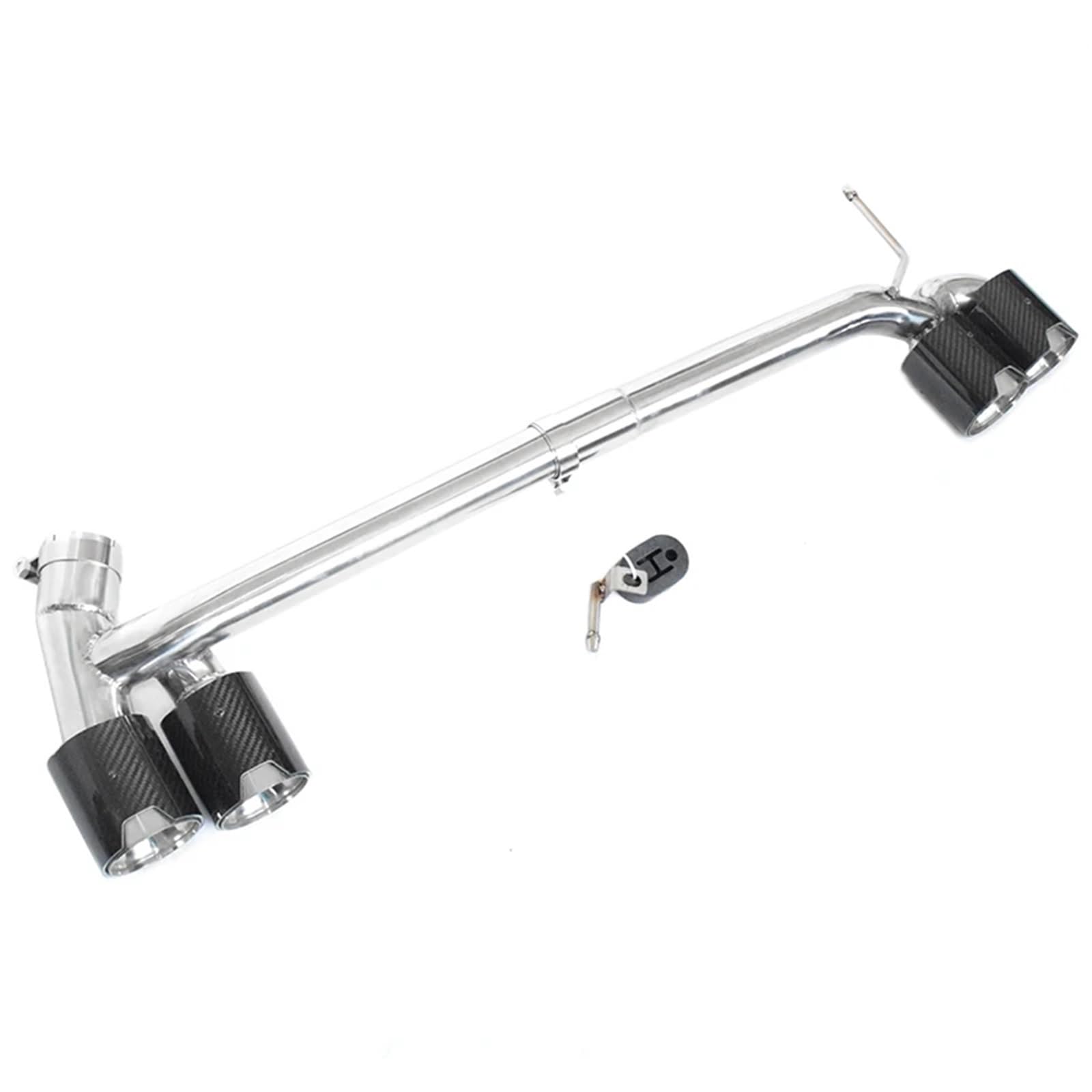 Endrohrblenden Auspuffrohr Für F30 F31 320i 318i 2013-2016 Verbessert Für MT Für MP-Stoßstange 4-Auslass-Auspuffendrohr-Schalldämpfer Auspuff Endrohr(Carbon B) von DZSNBMSHD