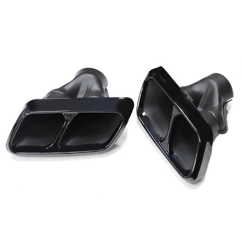 Endrohrblenden Auto-Auspuffblende 304 Edelstahl-Auspuffrohr Schalldämpferblende Für 2014–2017 Für Range Für Rover Bodykit Quadratische Auspuffanlage Auspuff Endrohr(Schwarz) von DZSNBMSHD