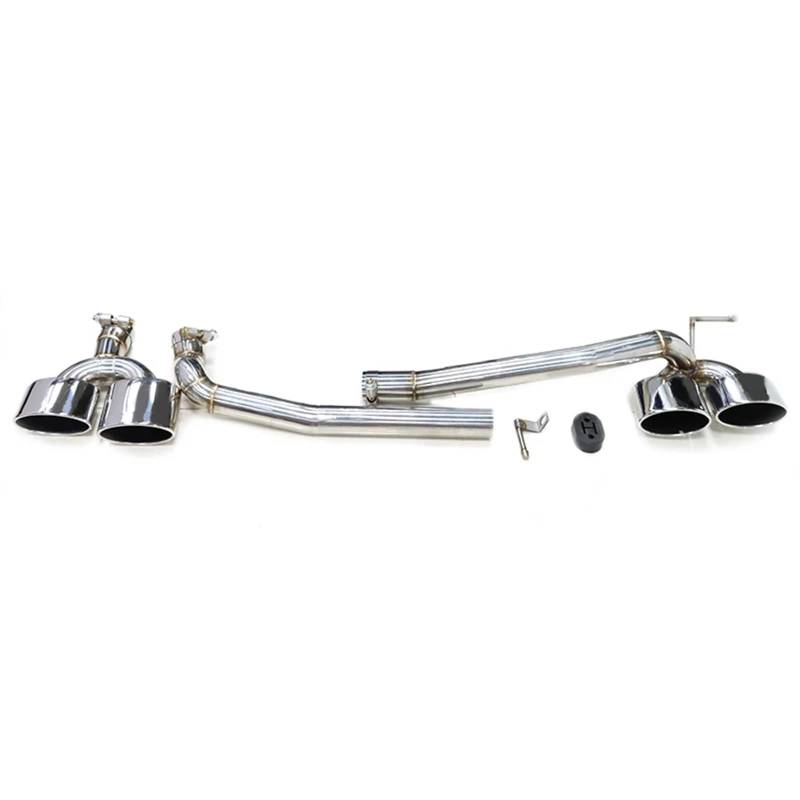 Endrohrblenden Auto-Auspuffblende Für Benz Für W204 C200 C180 C260 C63 2008-2013 Auspuffrohr Auspuffanlage Ovaldüse Auspuff Endrohr(Silver 26cm) von DZSNBMSHD