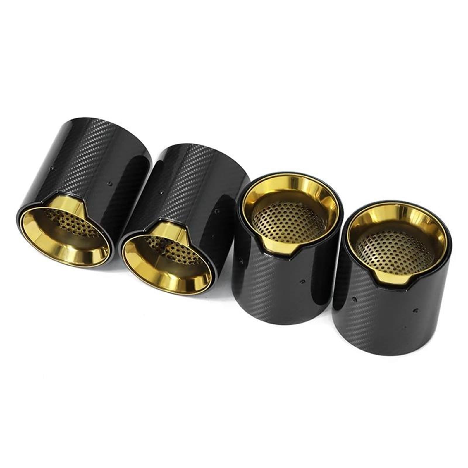 Endrohrblenden Auto-Auspuffblende Für X3M F97 X4M F98 Carbon-Faser-Auspuffrohr Schalldämpfer Spitze Düse Endrohr Auspuff Endrohr(Gold) von DZSNBMSHD