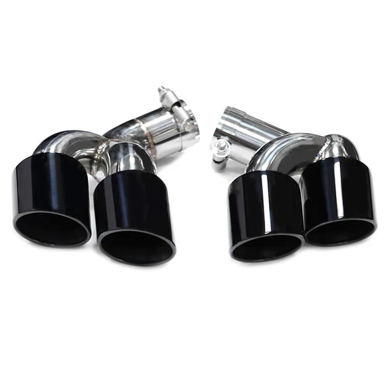 Endrohrblenden Auto-Auspuffblende Für X6 E71 2006–2014 Vierfach-Auspuffrohr Schalldämpferspitze Auspuffanlage Düse Und Auspuffabdeckung Auspuff Endrohr(Black exhaust) von DZSNBMSHD