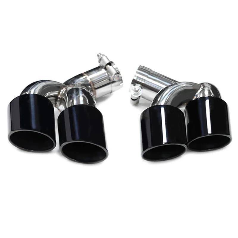 Endrohrblenden Auto-Auspuffblende Für X6 E71 2006–2014 Vierfach-Auspuffrohr Schalldämpferspitze Auspuffanlage Düse Und Auspuffabdeckung Auspuff Endrohr(Black exhaust) von DZSNBMSHD