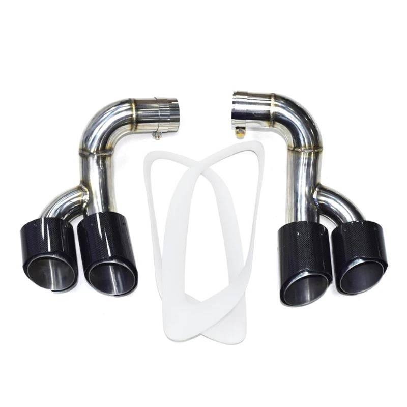 Endrohrblenden Auto-Auspuffblende Für X6 E71 2006–2014 Vierfach-Auspuffrohr Schalldämpferspitze Auspuffanlage Düse Und Auspuffabdeckung Auspuff Endrohr(C F Set A) von DZSNBMSHD