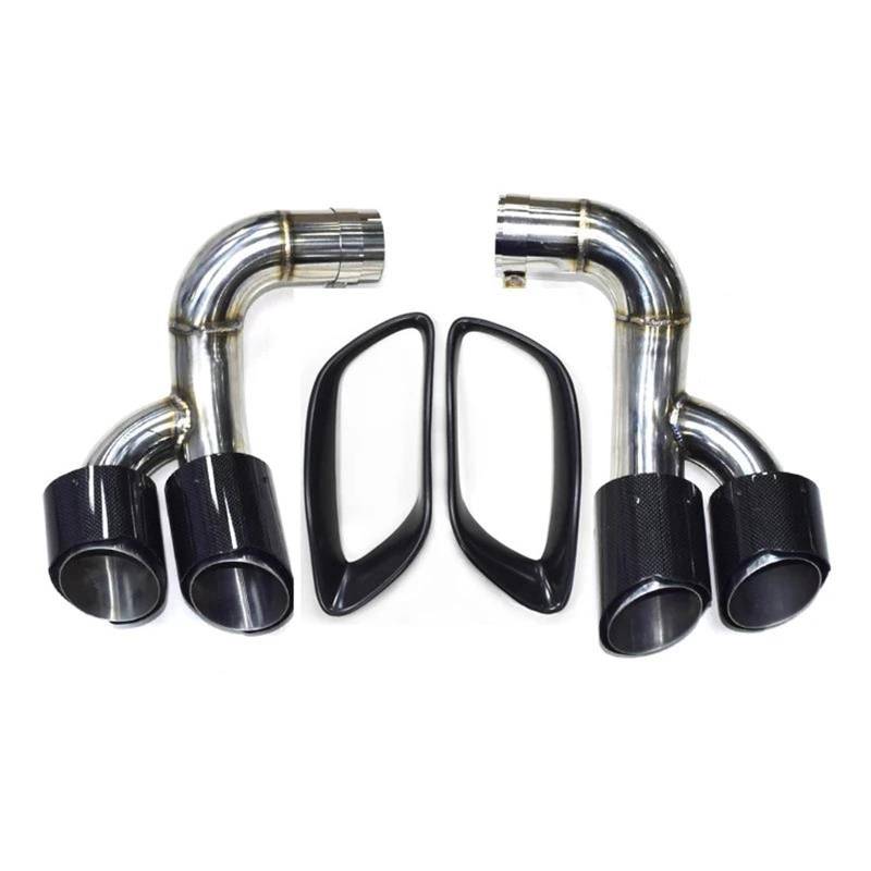 Endrohrblenden Auto-Auspuffblende Für X6 E71 2006–2014 Vierfach-Auspuffrohr Schalldämpferspitze Auspuffanlage Düse Und Auspuffabdeckung Auspuff Endrohr(C F Set B) von DZSNBMSHD