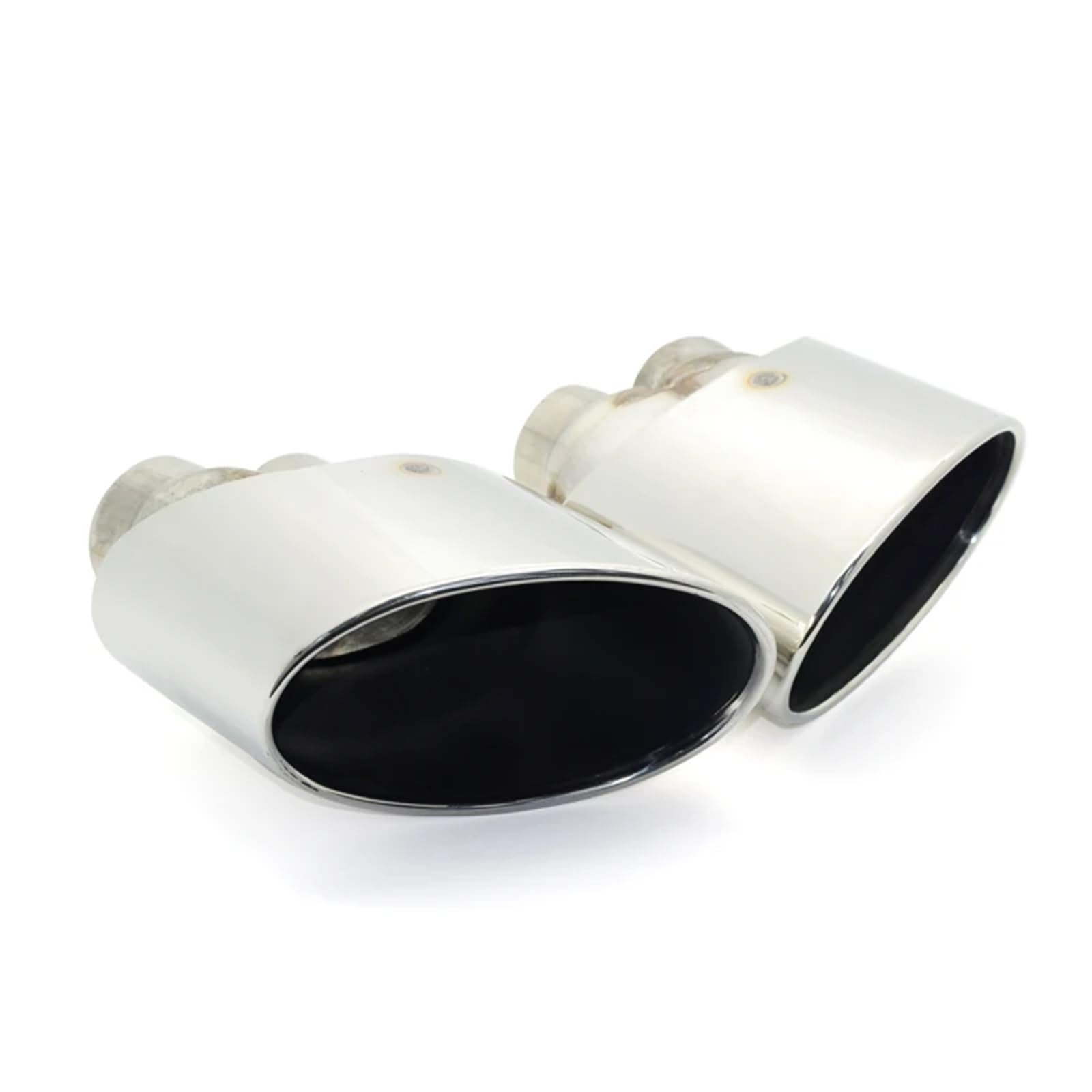 Endrohrblenden Auto Oval Auspuffblende Für RS3 RS4 RS4 RS5 RS6 Doppelte Innere Schalldämpferblende Für S3 S4 S5 S6 Auspuffanlage Auspuffrohr Endrohr Auspuff Endrohr(Silber) von DZSNBMSHD