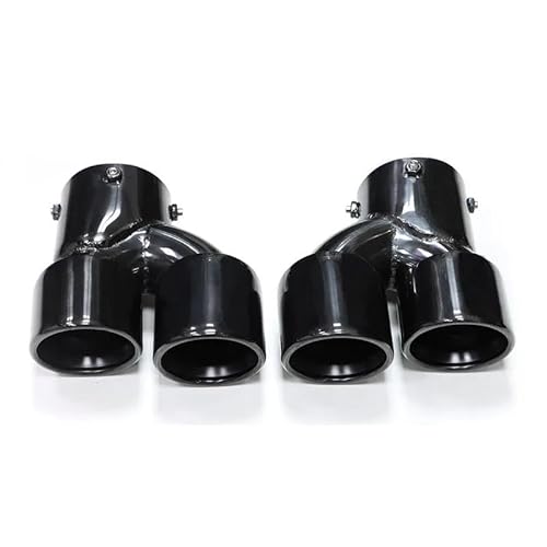 Endrohrblenden Auto-Quad-Auspuffspitze Für G22 G23 G26 Für M440i 2021 2022+ Doppelauspuffrohr Schalldämpferspitze Auspuffanlage Düse Endrohr Auspuff Endrohr(Black A) von DZSNBMSHD