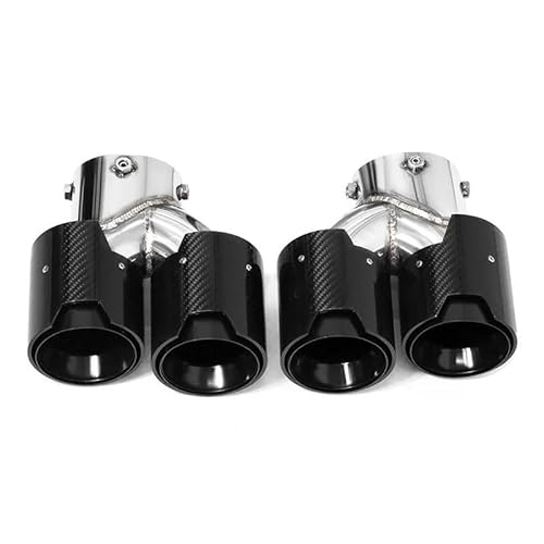Endrohrblenden Auto-Quad-Auspuffspitze Für G22 G23 G26 Für M440i 2021 2022+ Doppelauspuffrohr Schalldämpferspitze Auspuffanlage Düse Endrohr Auspuff Endrohr(Carbon A) von DZSNBMSHD