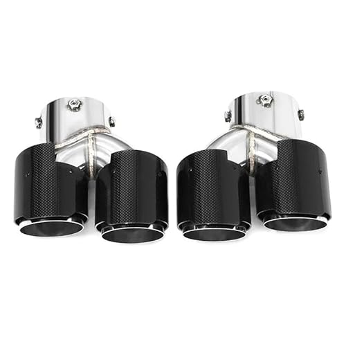 Endrohrblenden Auto-Quad-Auspuffspitze Für G22 G23 G26 Für M440i 2021 2022+ Doppelauspuffrohr Schalldämpferspitze Auspuffanlage Düse Endrohr Auspuff Endrohr(Carbon E) von DZSNBMSHD
