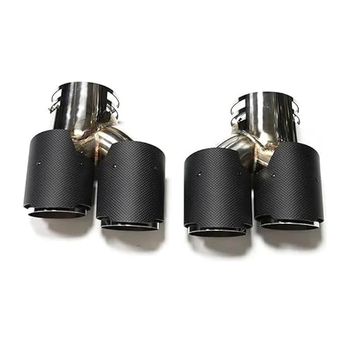 Endrohrblenden Auto-Quad-Auspuffspitze Für G22 G23 G26 Für M440i 2021 2022+ Doppelauspuffrohr Schalldämpferspitze Auspuffanlage Düse Endrohr Auspuff Endrohr(Carbon L) von DZSNBMSHD