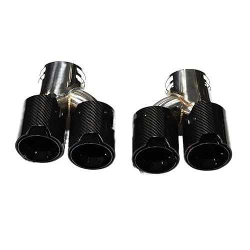 Endrohrblenden Auto-Quad-Auspuffspitze Für G22 G23 G26 Für M440i 2021 2022+ Doppelauspuffrohr Schalldämpferspitze Auspuffanlage Düse Endrohr Auspuff Endrohr(Carbon M) von DZSNBMSHD