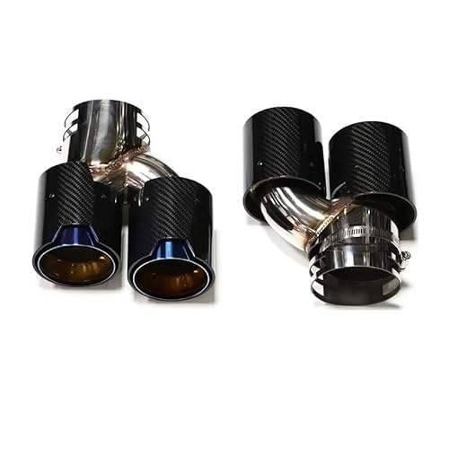 Endrohrblenden Auto-Quad-Auspuffspitze Für G22 G23 G26 Für M440i 2021 2022+ Doppelauspuffrohr Schalldämpferspitze Auspuffanlage Düse Endrohr Auspuff Endrohr(Carbon N) von DZSNBMSHD