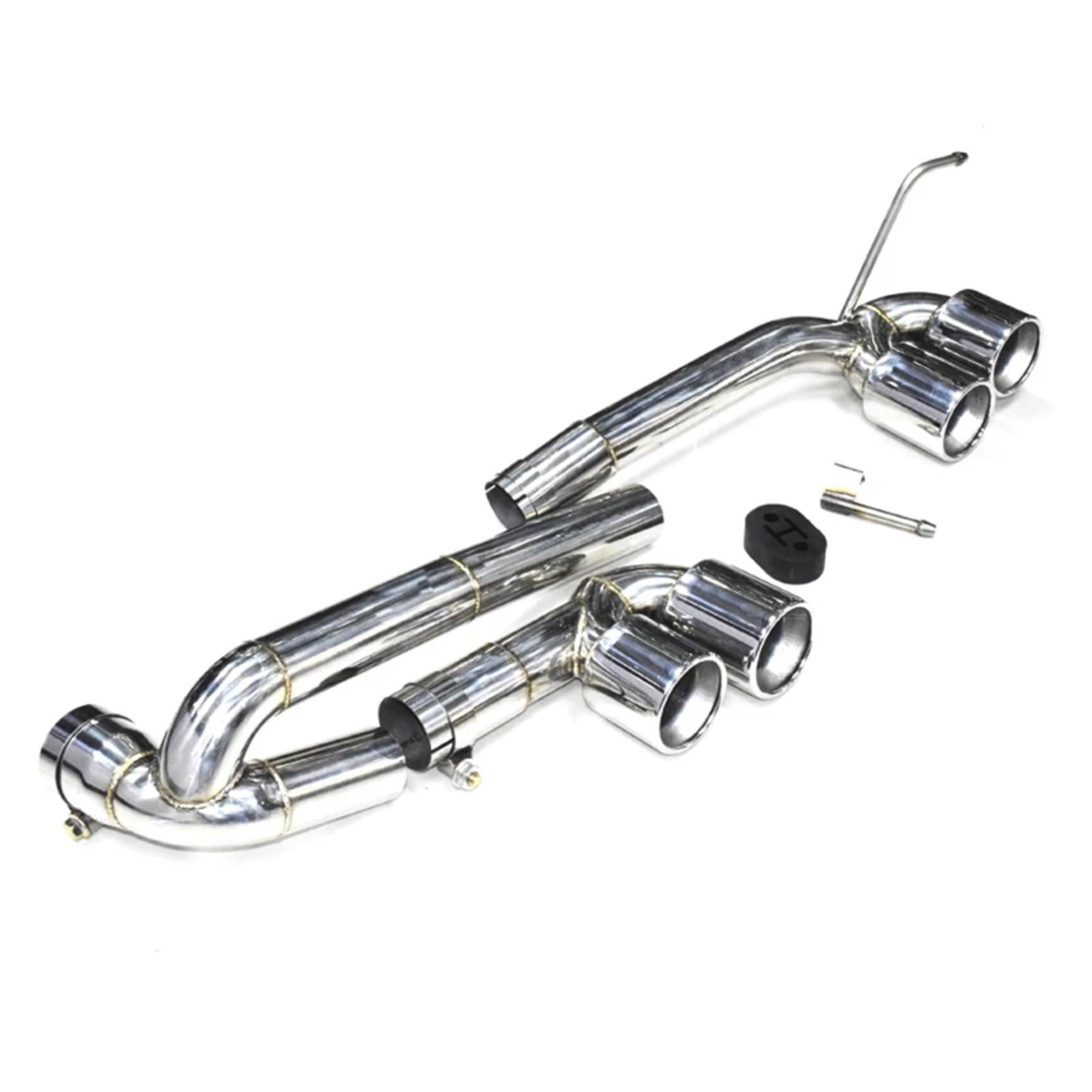 Endrohrblenden Autozubehör Quad-Auspuffblende Für E90 E92 320i 318i 325i Für M3-Stoßstange Für 3er-Autoauspuff Auspuff Endrohr(Silber) von DZSNBMSHD