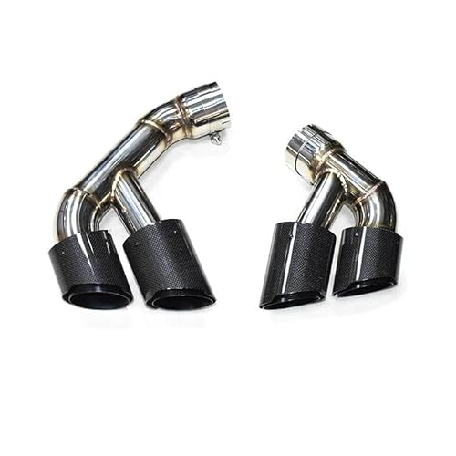 Endrohrblenden Carbon Fiber Auspuff Tipp Für F15 X5M 35i Schalldämpfer Spitze Quad Tipps Auspuff System Edelstahl Auto Düse Auspuff Endrohr(Carbon A) von DZSNBMSHD