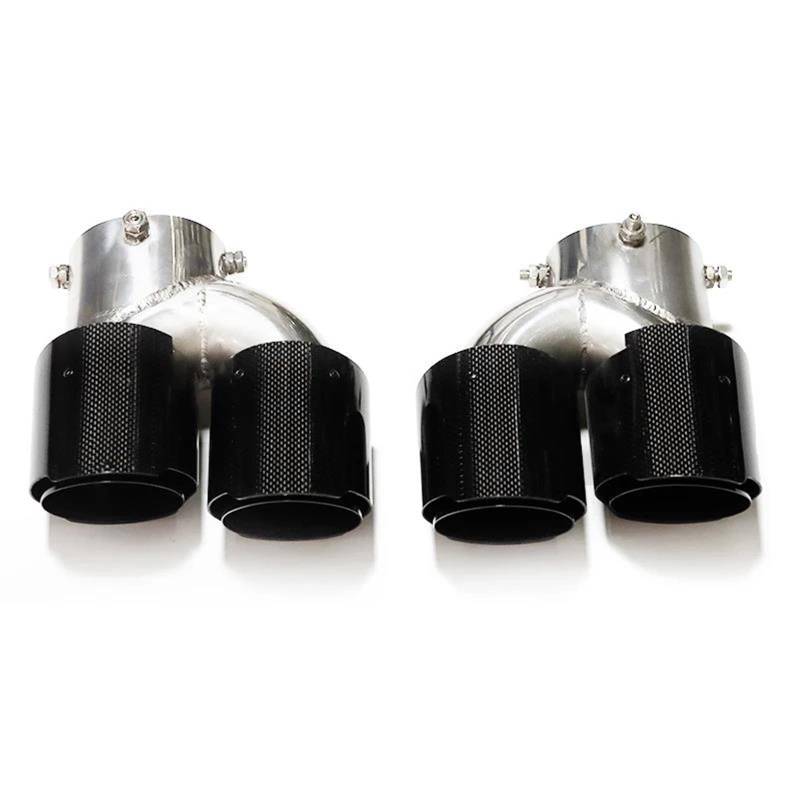 Endrohrblenden Carbon Fiber Auspuff Tipp Für G23 Für M440i G20 G21 Für M340i G42 Für M240i 2021 2022 Dual Auspuff Auspuff System Düse Schalldämpfer Auspuff Endrohr(Carbon look B) von DZSNBMSHD