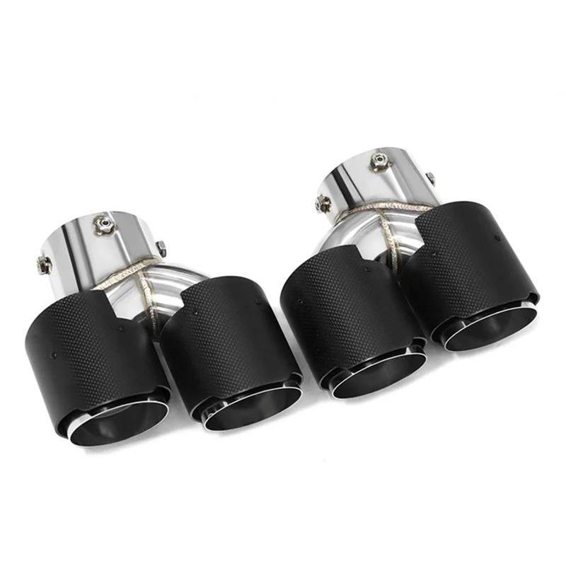 Endrohrblenden Carbon Fiber Auspuff Tipp Für G23 Für M440i G20 G21 Für M340i G42 Für M240i 2021 2022 Dual Auspuff Auspuff System Düse Schalldämpfer Auspuff Endrohr(Carbon look E) von DZSNBMSHD