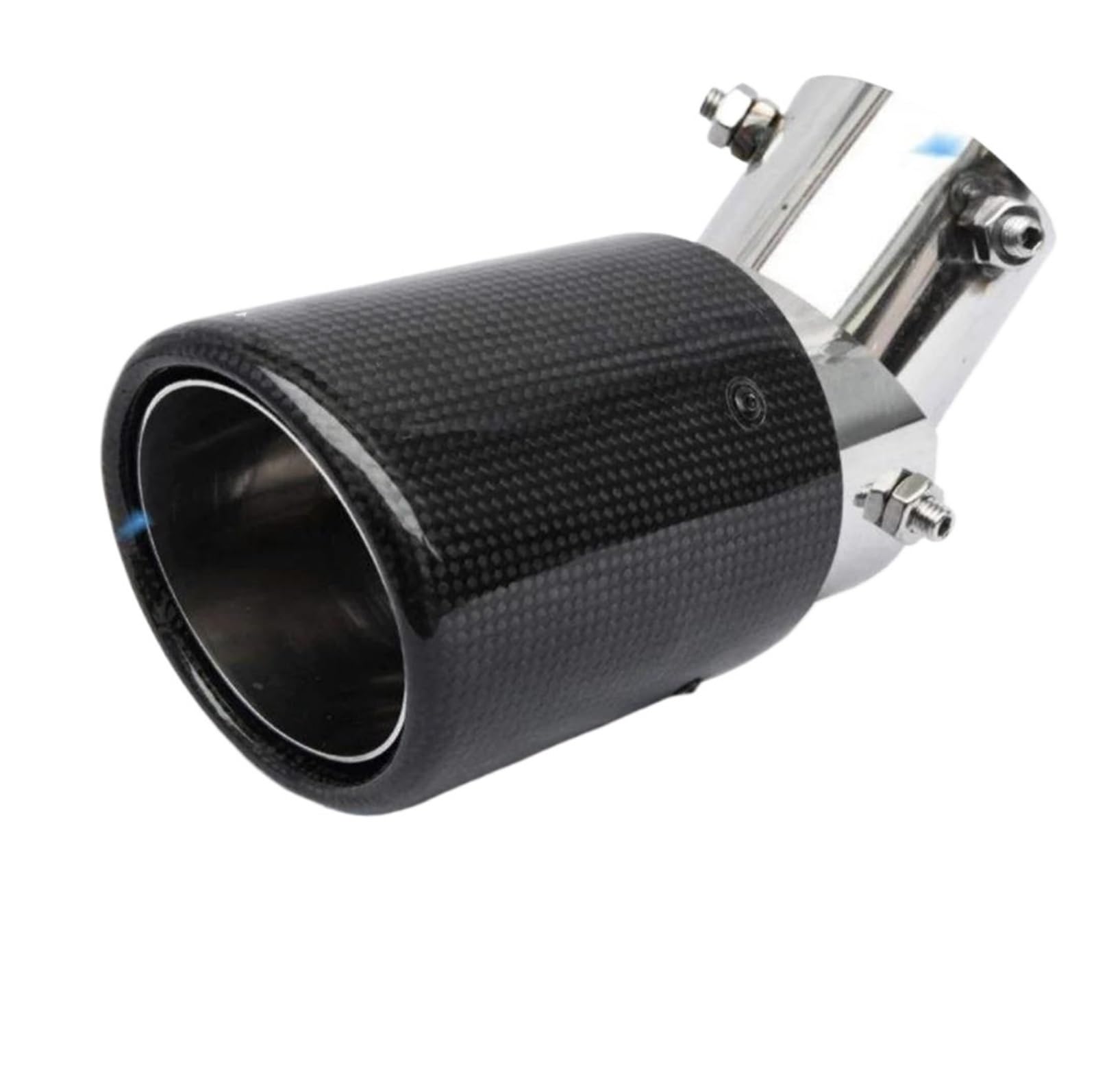 Endrohrblenden Carbon Fiber Tail Throat Downward Bend Multi-directional Adjustable Bend Tail Throat Automobile Exhaust Endrohr Auspuff Endrohr(63mm-101mm4) von DZSNBMSHD