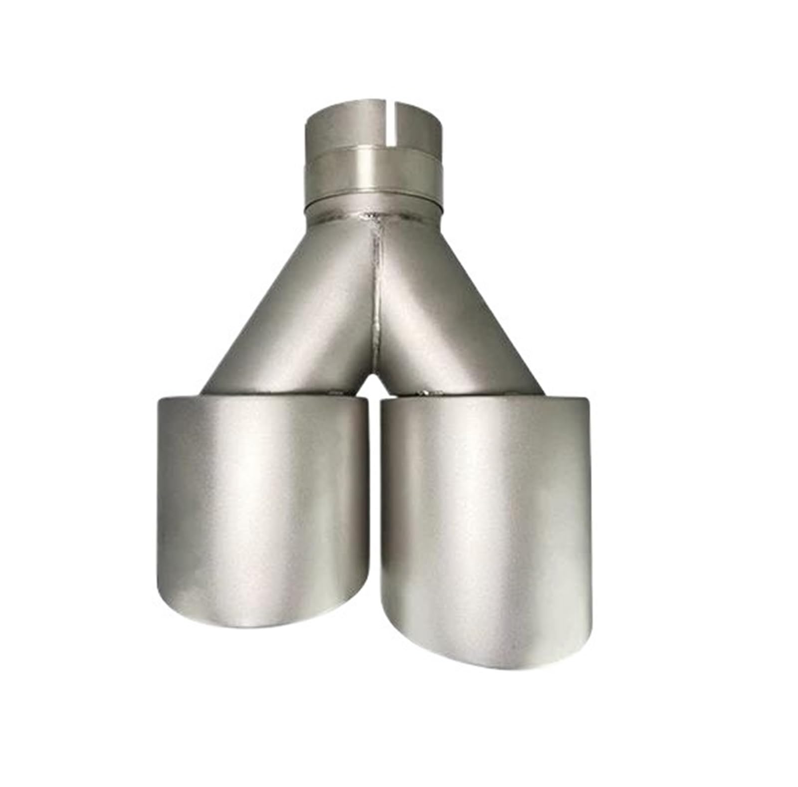 Endrohrblenden Doppelauspuffblenden, Mattiertes Edelstahl-Autoschalldämpfersystem Universell Passend Für 51 Mm 60 Mm 63 Mm Für GTI Für MK7 Für Golf 7-Düse Auspuff Endrohr(Left in63-out89mm) von DZSNBMSHD
