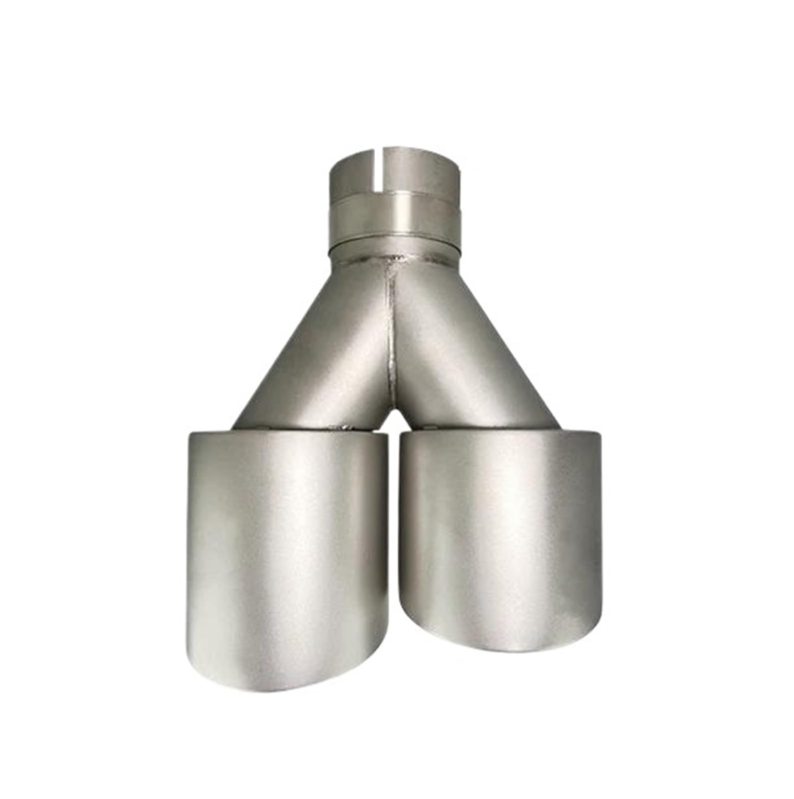 Endrohrblenden Doppelauspuffblenden, Mattiertes Edelstahl-Autoschalldämpfersystem Universell Passend Für 51 Mm 60 Mm 63 Mm Für GTI Für MK7 Für Golf 7-Düse Auspuff Endrohr(Right in51-out101mm) von DZSNBMSHD