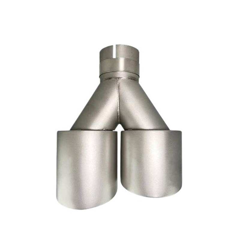 Endrohrblenden Doppelauspuffblenden, Mattiertes Edelstahl-Autoschalldämpfersystem Universell Passend Für 51 Mm 60 Mm 63 Mm Für GTI Für MK7 Für Golf 7-Düse Auspuff Endrohr(Right in51-out101mm) von DZSNBMSHD