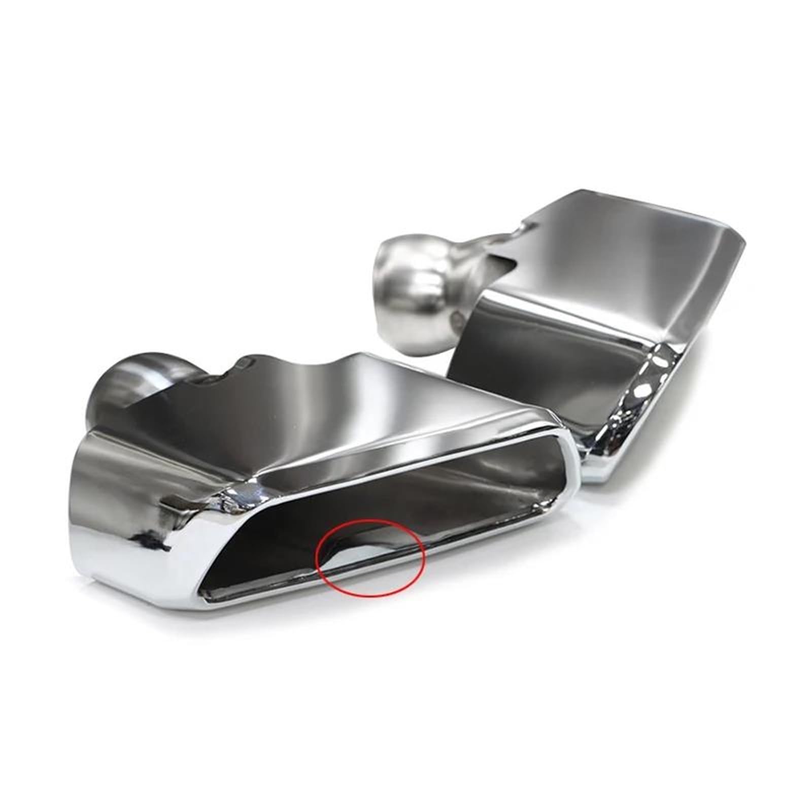Endrohrblenden Edelstahl-Auto-Schalldämpfer-Endrohr Für G30 G31 525i 530i 528i Upgrade Für 540-Auspuffanlage Auspuff Endrohr(A Style Silver) von DZSNBMSHD