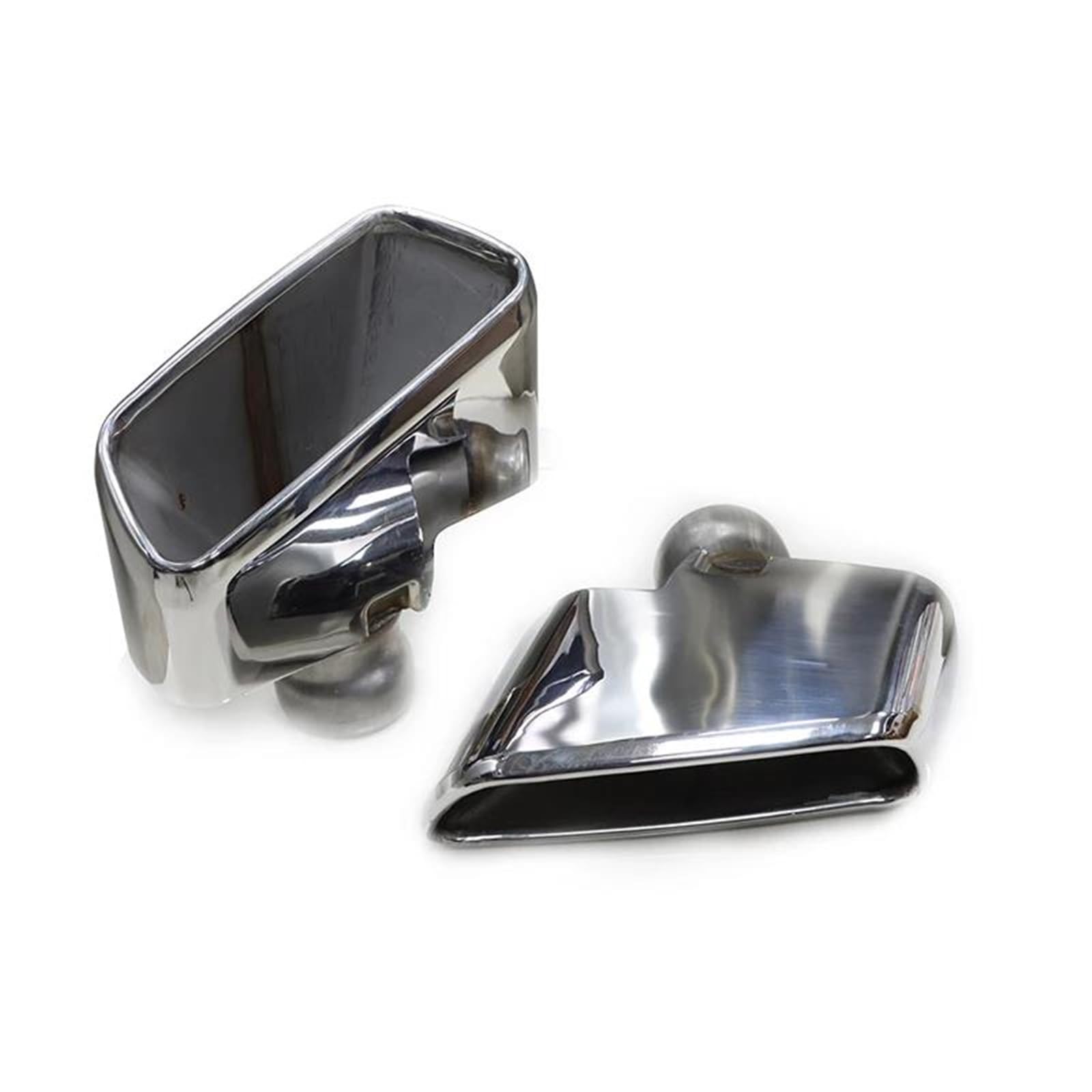 Endrohrblenden Edelstahl-Auto-Schalldämpfer-Endrohr Für G30 G31 525i 530i 528i Upgrade Für 540-Auspuffanlage Auspuff Endrohr(B Style Silver) von DZSNBMSHD