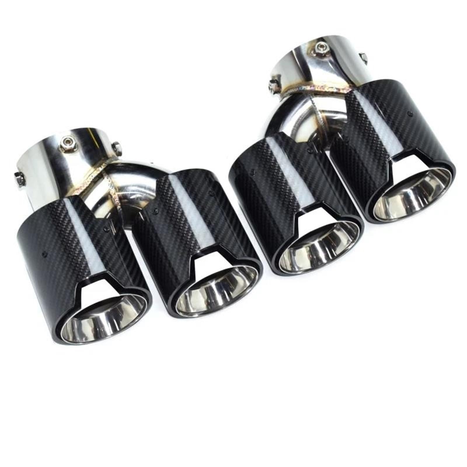 Endrohrblenden Endrohr Für G20 G21 G23 G42 Für M240i Für M340i Für M440i Auspuffrohr Upgrade Quad Schalldämpfer Spitze Düse Auspuff Kopf Auspuff Endrohr(Black 7) von DZSNBMSHD