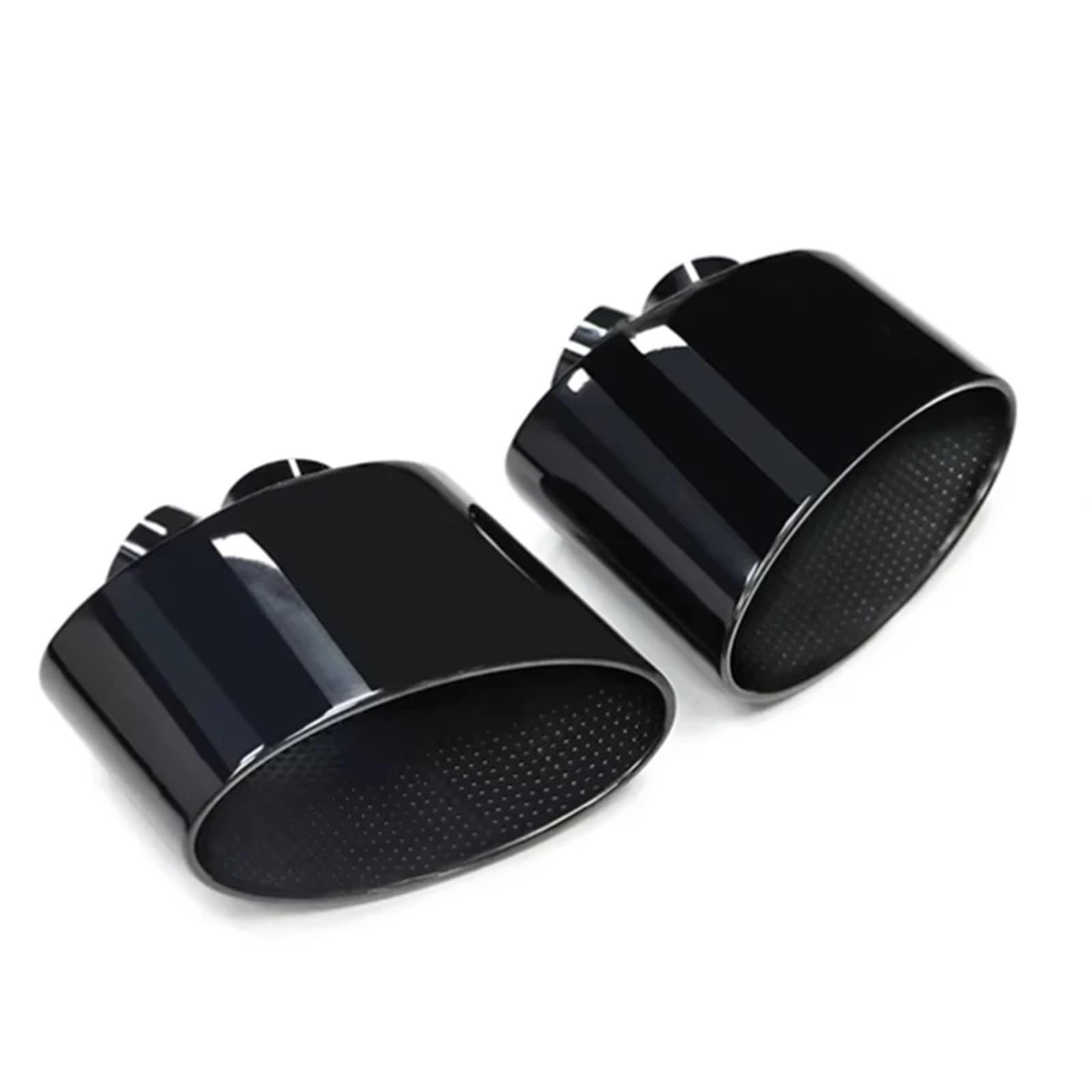 Endrohrblenden Für A3 A4 A5 A6 A7 Bis Zu Für RS3 RS4 RS5 RS6 RS7 Endrohr Düse Abgasanlage Schalldämpfer Spitze Oval Auspuff Spitze Große Bohrung 220mm Auspuff Endrohr(A Style Black 1) von DZSNBMSHD