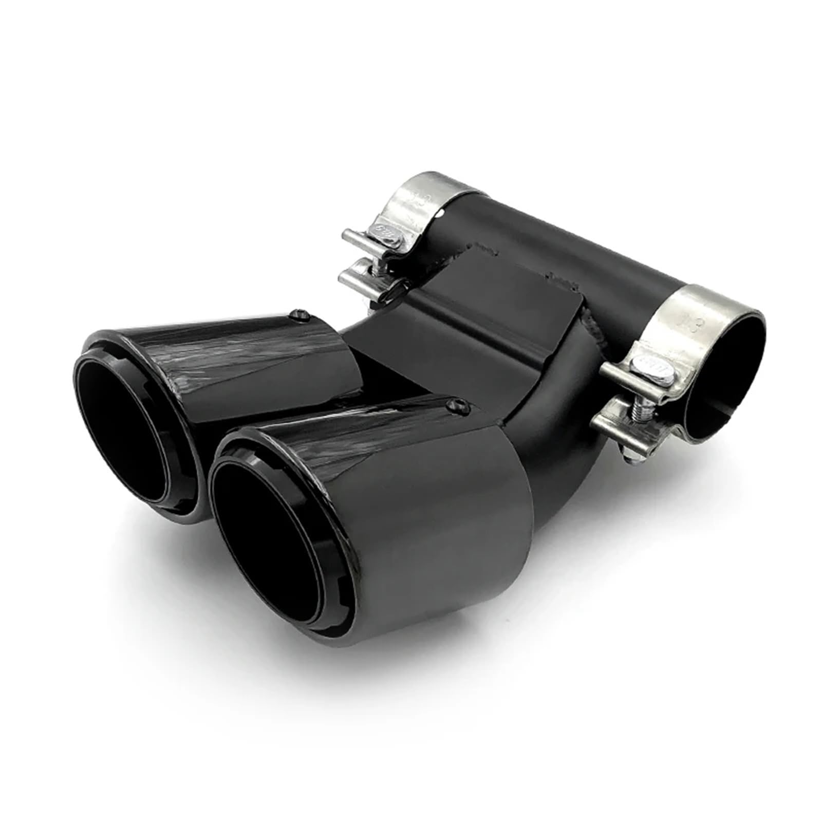 Endrohrblenden Für Boxster Schalldämpfer Spitze Endrohr Abgasanlage Düse Für Cayman Für 718 981 1 PCS Doppel Auto Auspuff Spitze Auspuff Endrohr(Black B) von DZSNBMSHD
